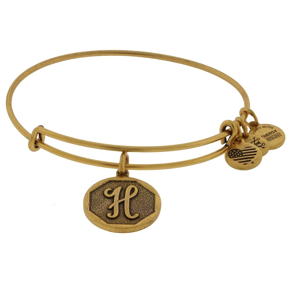 NEW Alex and Ani Initial N Bracelet - Gold Toned Monogram Letter