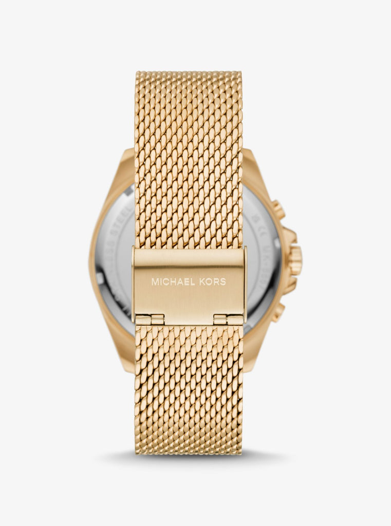 Oversized Brecken Gold-Tone Time — Watch Time After Mesh