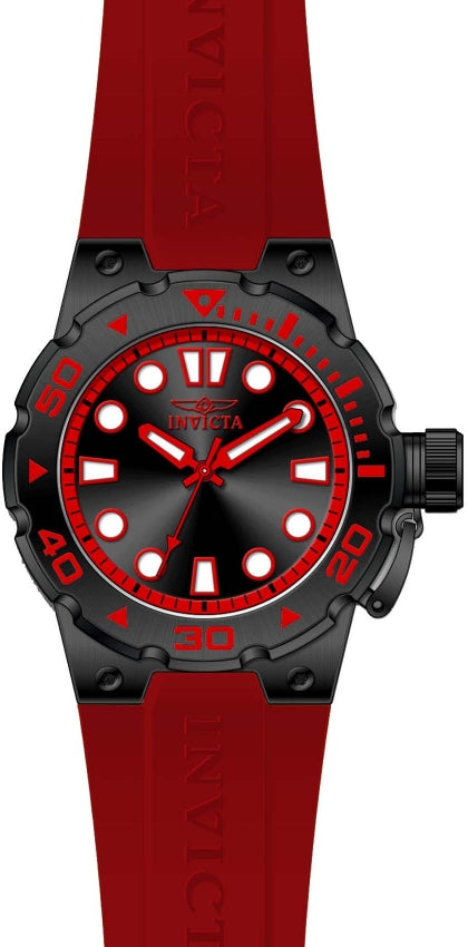 Men's Pro Diver Red Black 16139 — After Time