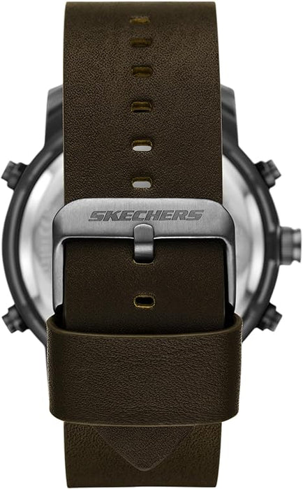 Skechers Skechers Men's Redlands Gunmetal & Leather SR5159 - Time After Time Watches