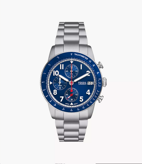 Fossil Fossil Sport Tourer Chronograph Stainless Steel FS6047 - Time After Time Watches