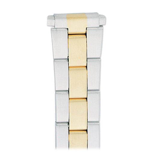 Speidel Ladies'  12-16MM Straight Adjustable End Wrapped Link Band in Dual Tone, Gold and Silver - Time After Time Watches