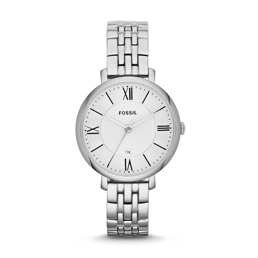 Fossil Fossil Jacqueline White Dial Silver Dial Silver Bracelet ES3433 - Time After Time Watches