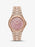 Michael Kors Oversized Lennox Pavé Rose Gold-Tone Watch - Time After Time Watches