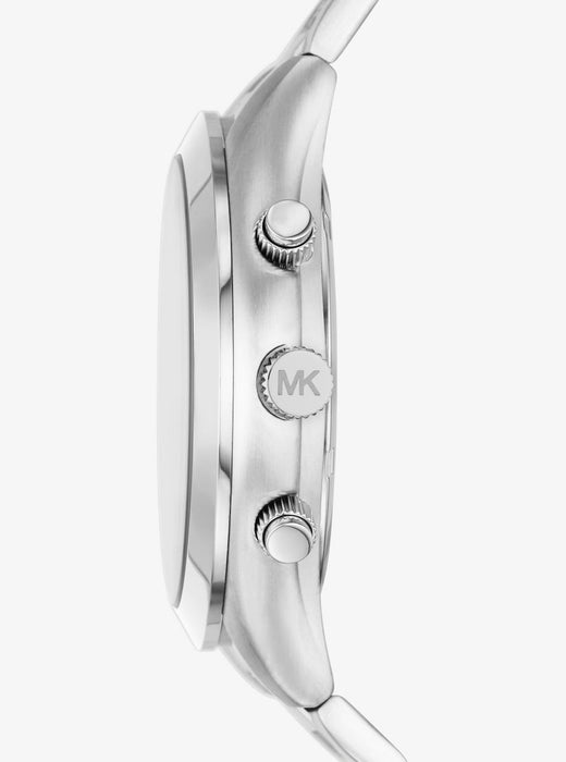 Oversized Slim Runway Time Watch Silver-Tone — Time After